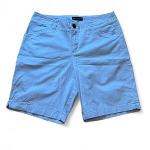 Lee - Women's Light Blue Flat Front Shorts